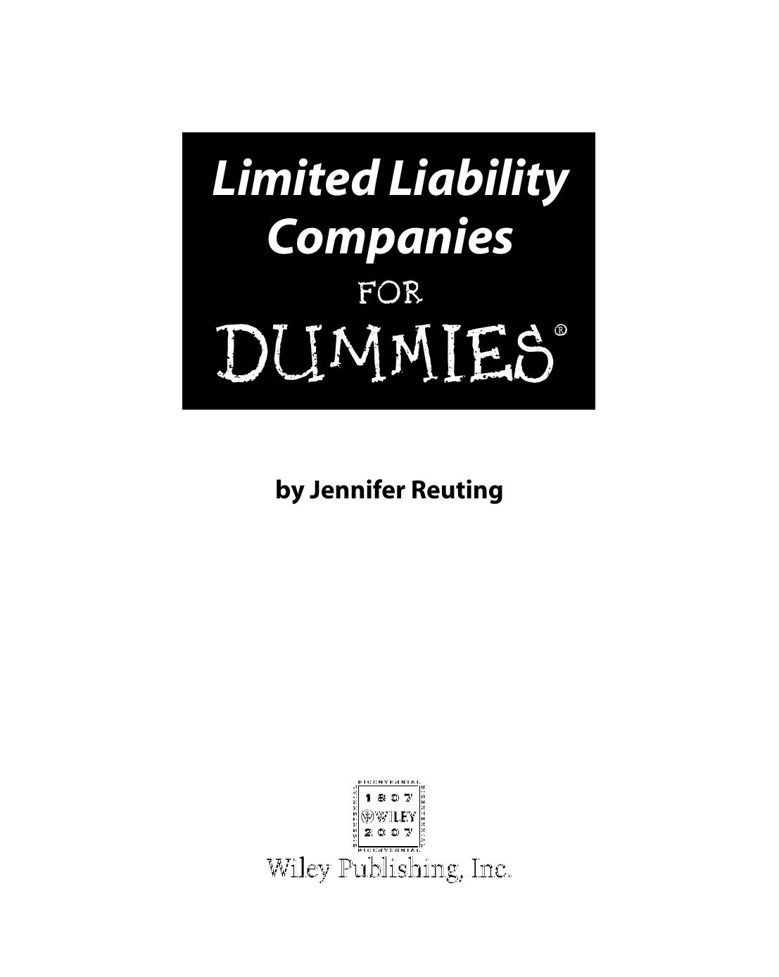 Limited Liability Companies for - Unknown