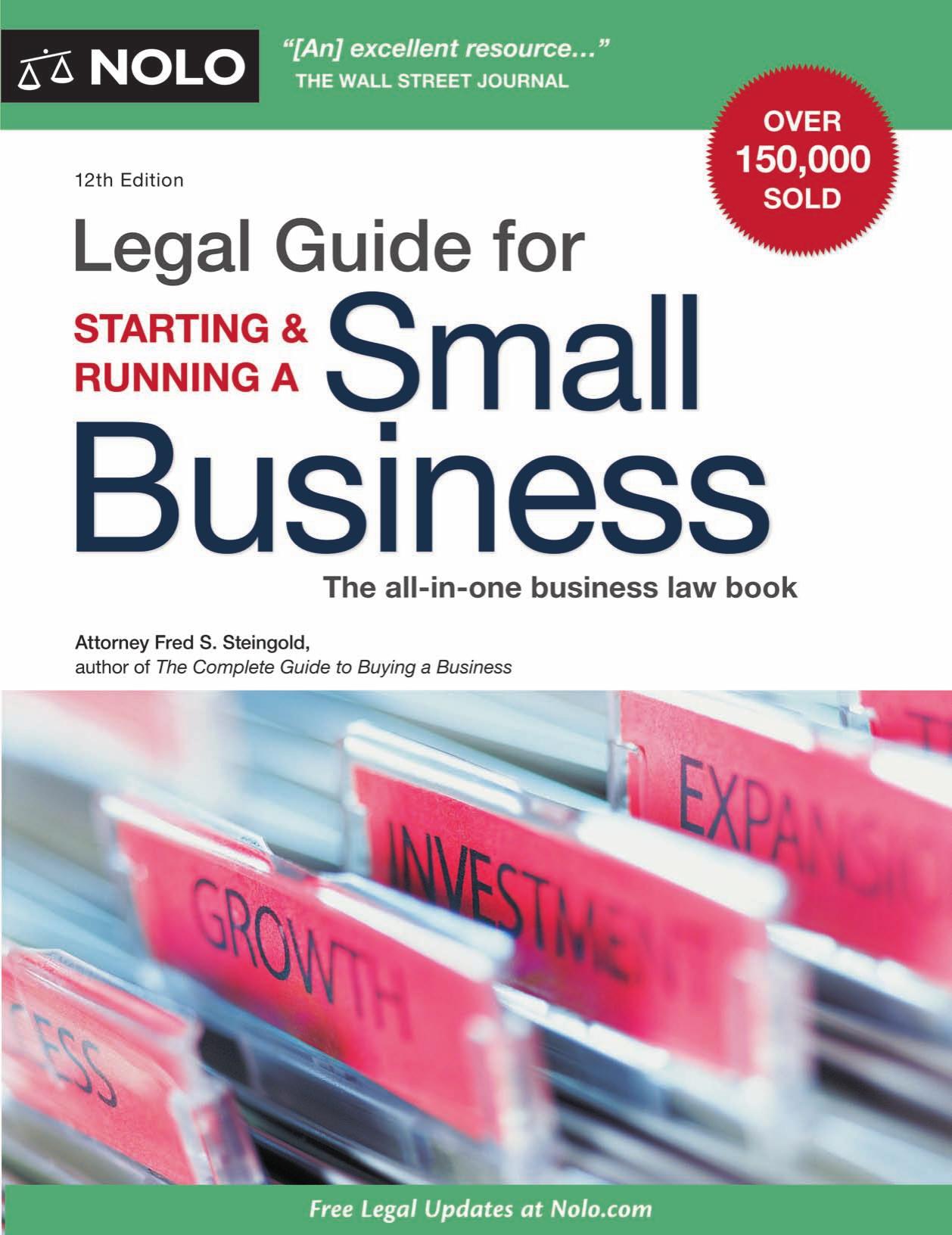 Legal Guide for Starting & Running a Small Business