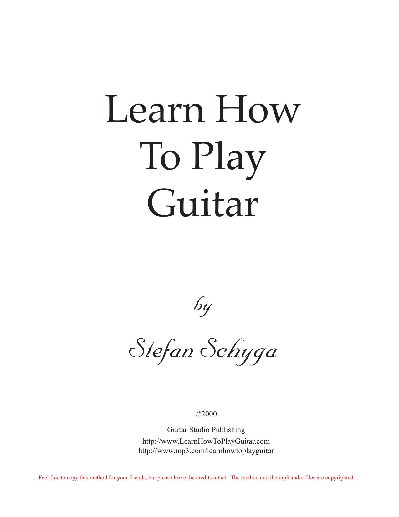 guitar method
