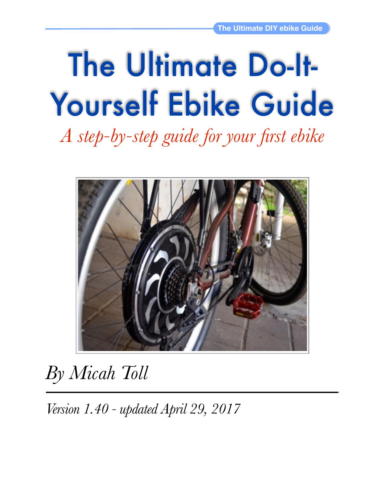 How to build your own electric bicycle2