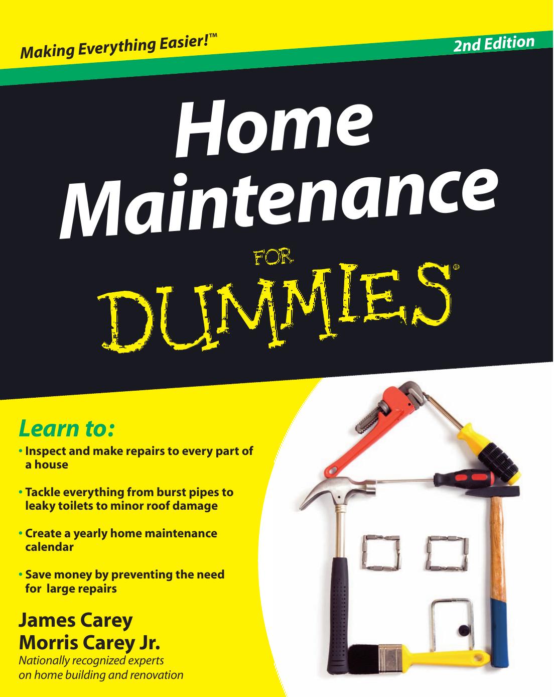 Home Maintenance For Dummies 2n