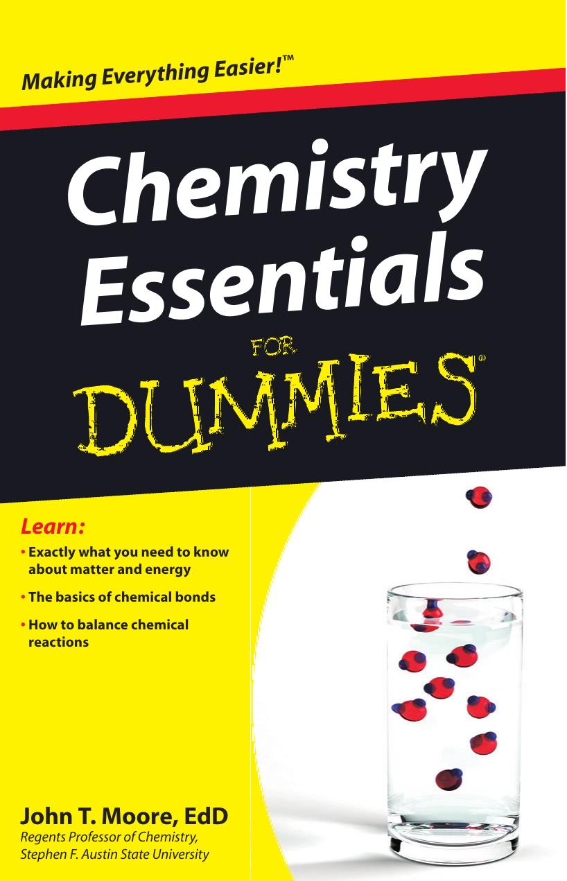Chemistry Essentials For Dummie