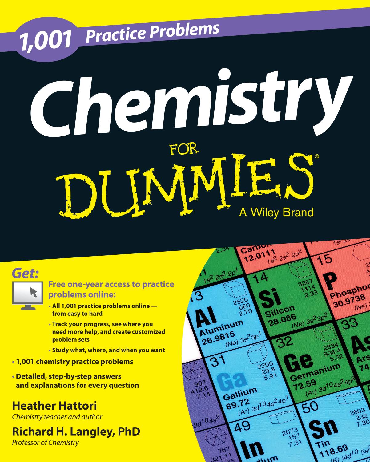 1,001 Chemistry Practice Problems For Dummies®
