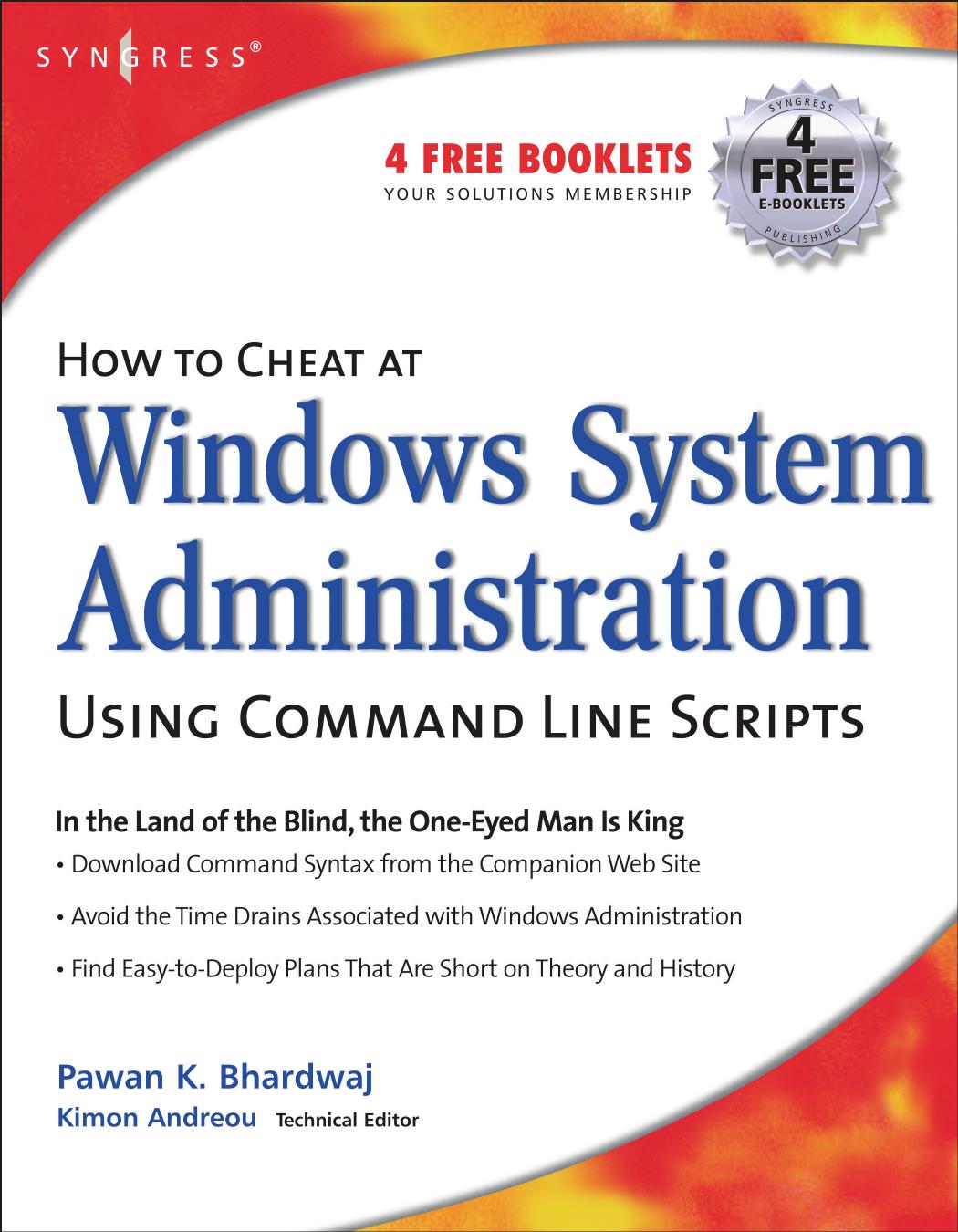 Cheat at Windows System Administration
