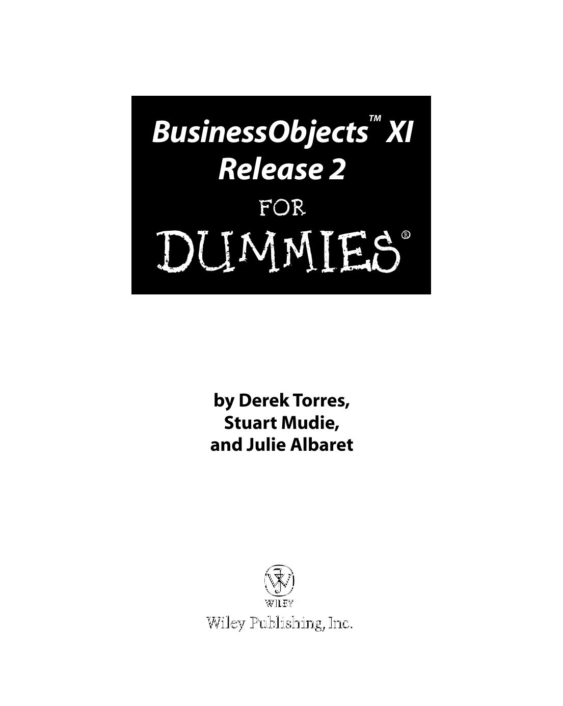 BusinessObjects XI Release 2 fo - Unknown