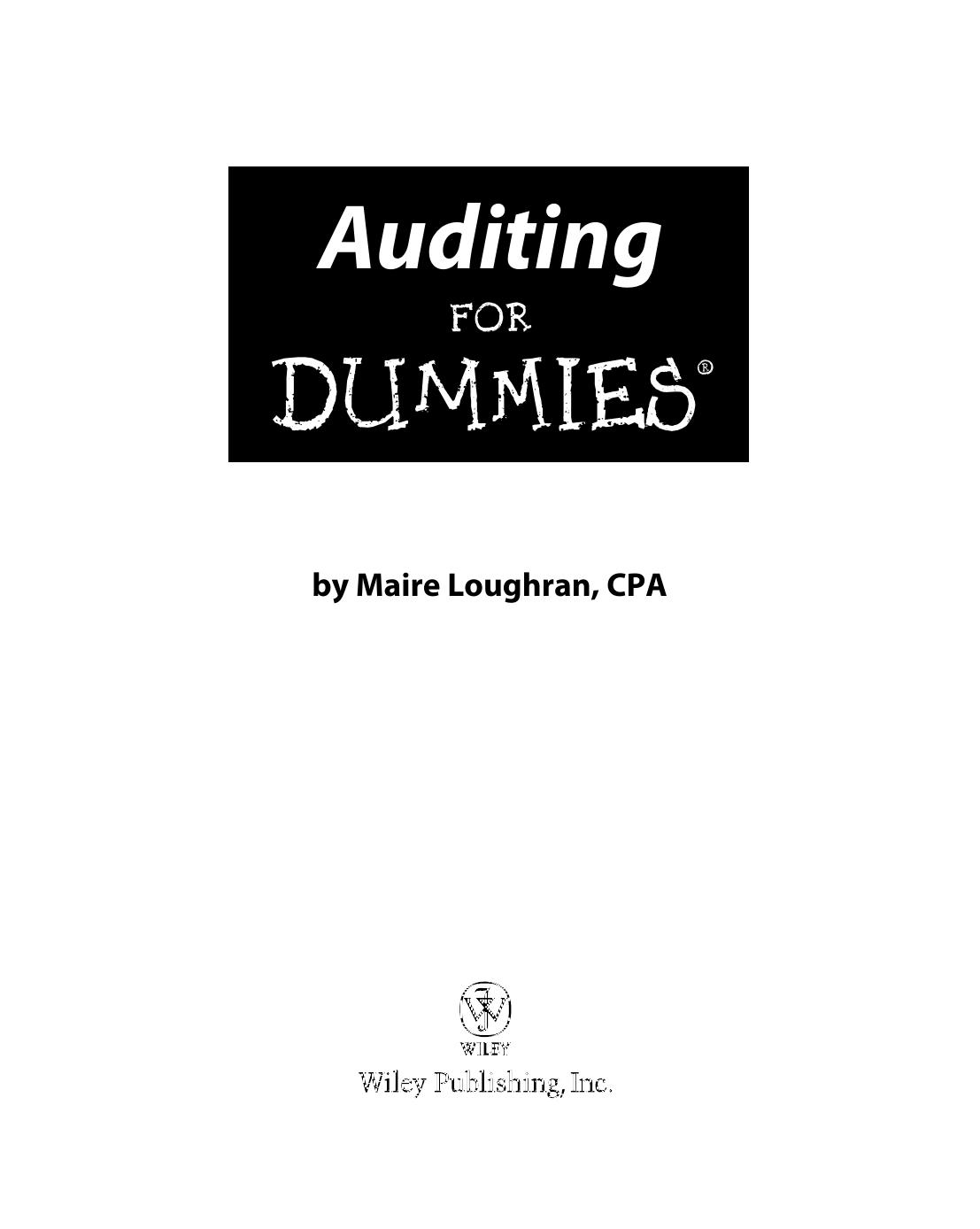 Auditing for Dummies