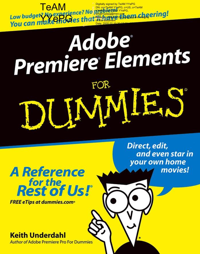 Adobe Premiere Elements For Dum
