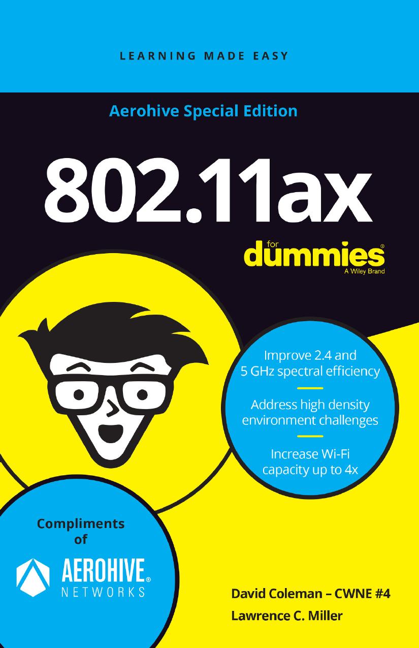 802.11ax For Dummies®, Aerohive Special Edition