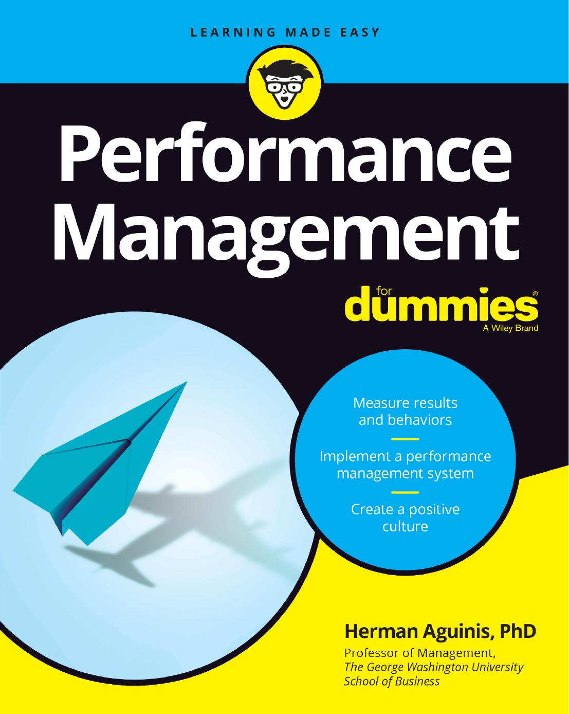 Performance Management For Dummies®