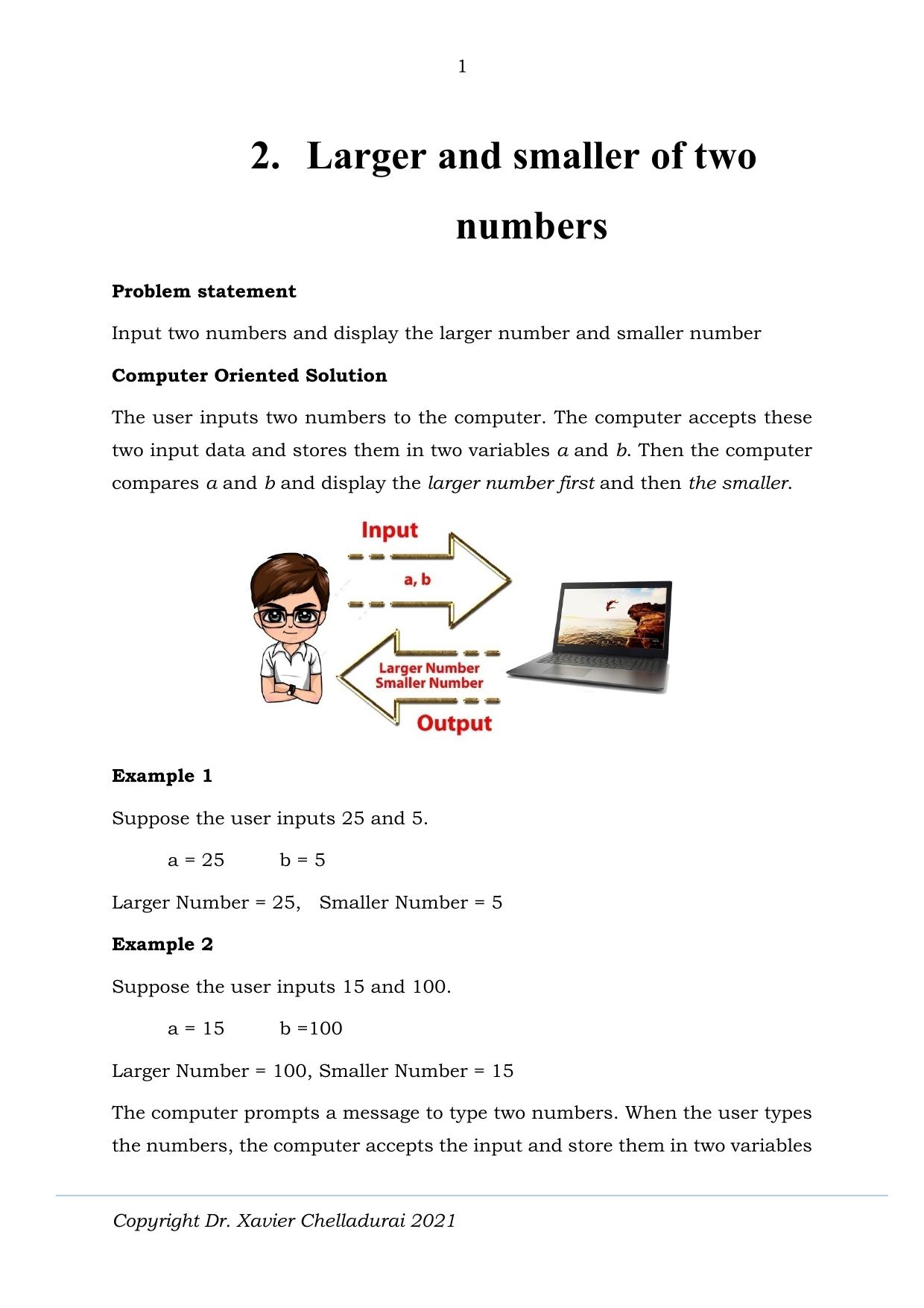 Microsoft Word - Lab 02 Smaller and Bigger of two given numbers .docx