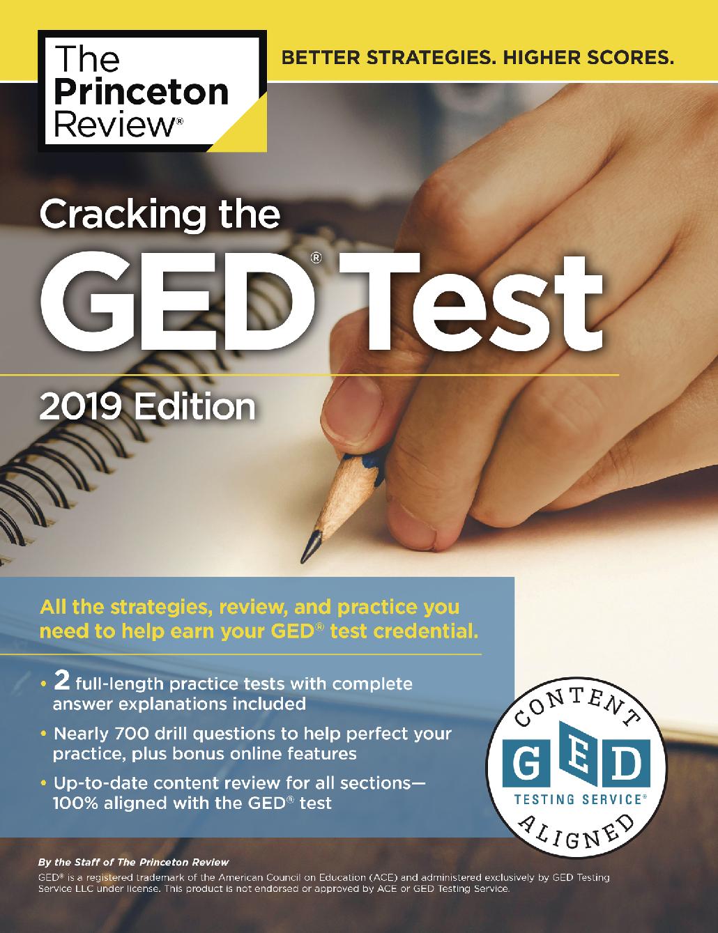 Cracking the GED Test with 2 Practice Exams, 2019 Edition
