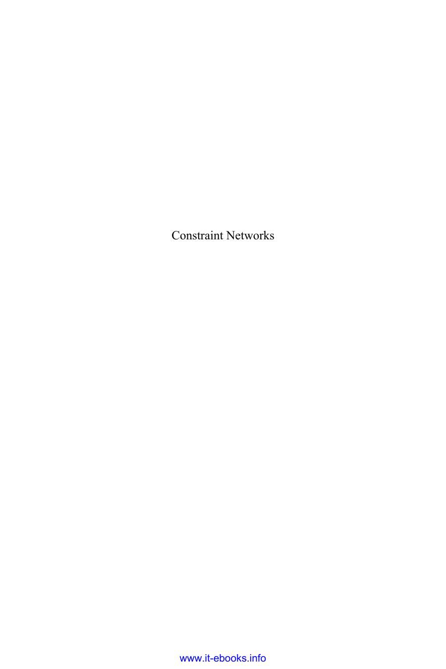 Constraint Networks