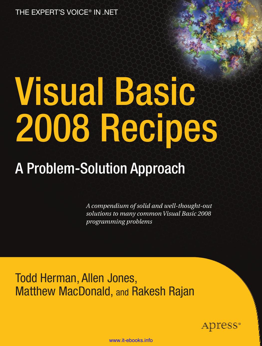 Visual Basic 2008 Recipes