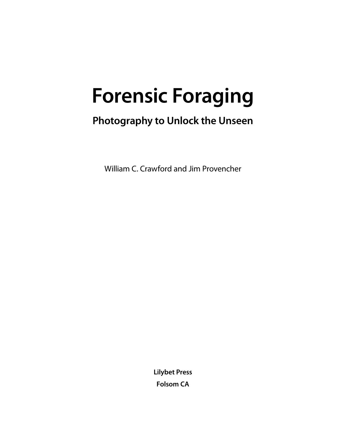 Forensic Foraging