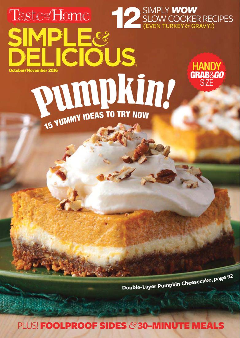 Taste of Home Simple Delicious 2016 10 11