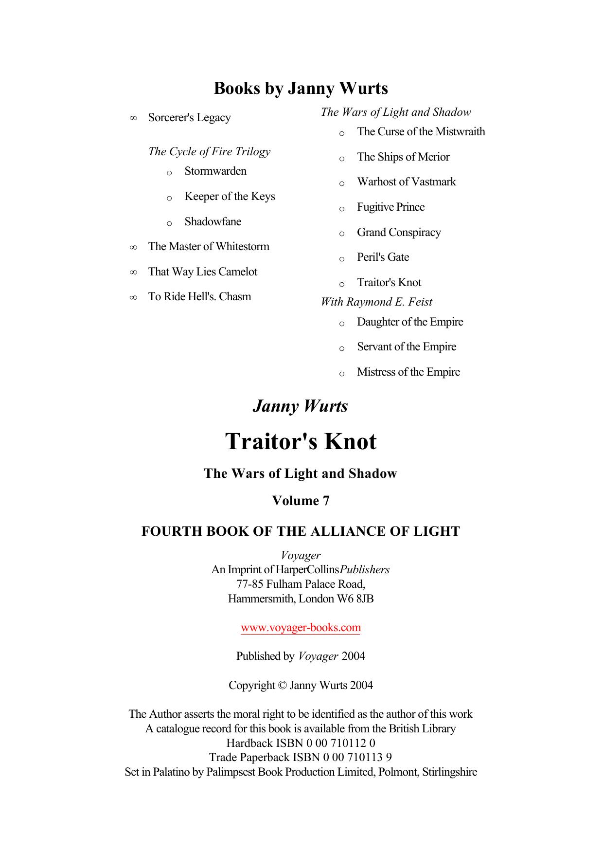 Wurts, Janny - Wars of Light & Shadow 07