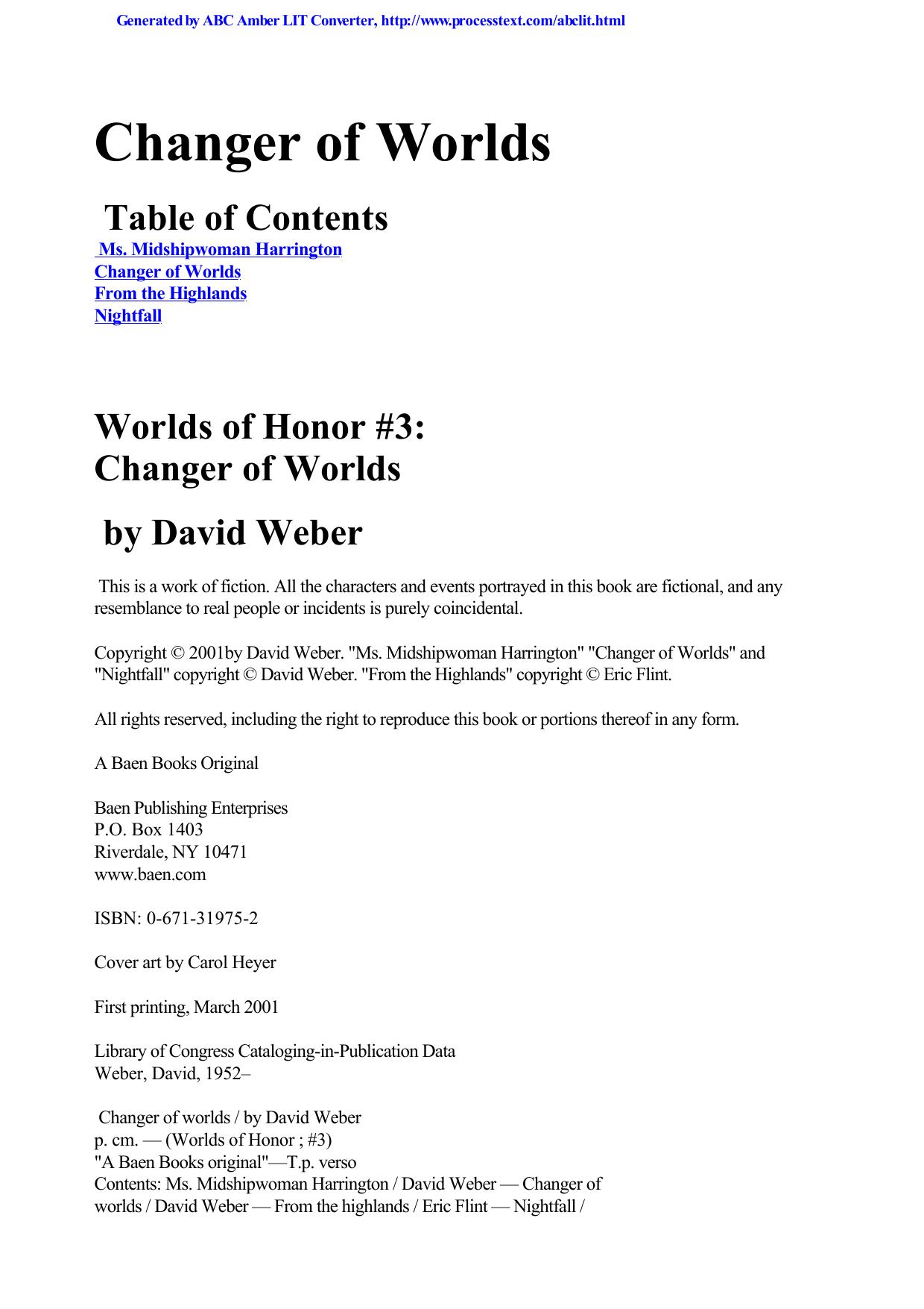 David Weber - [Worlds of Honor 03]