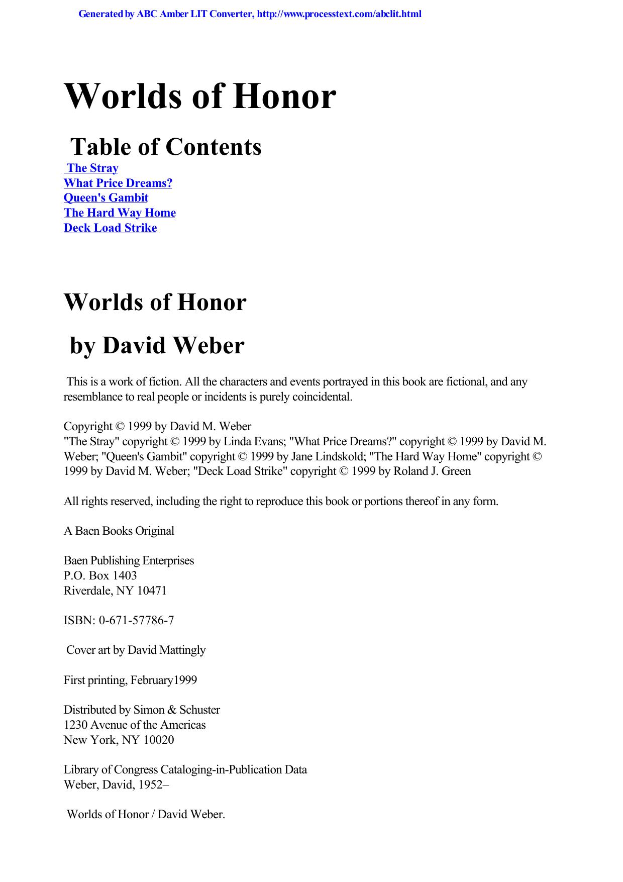 David Weber - [Worlds of Honor 02]