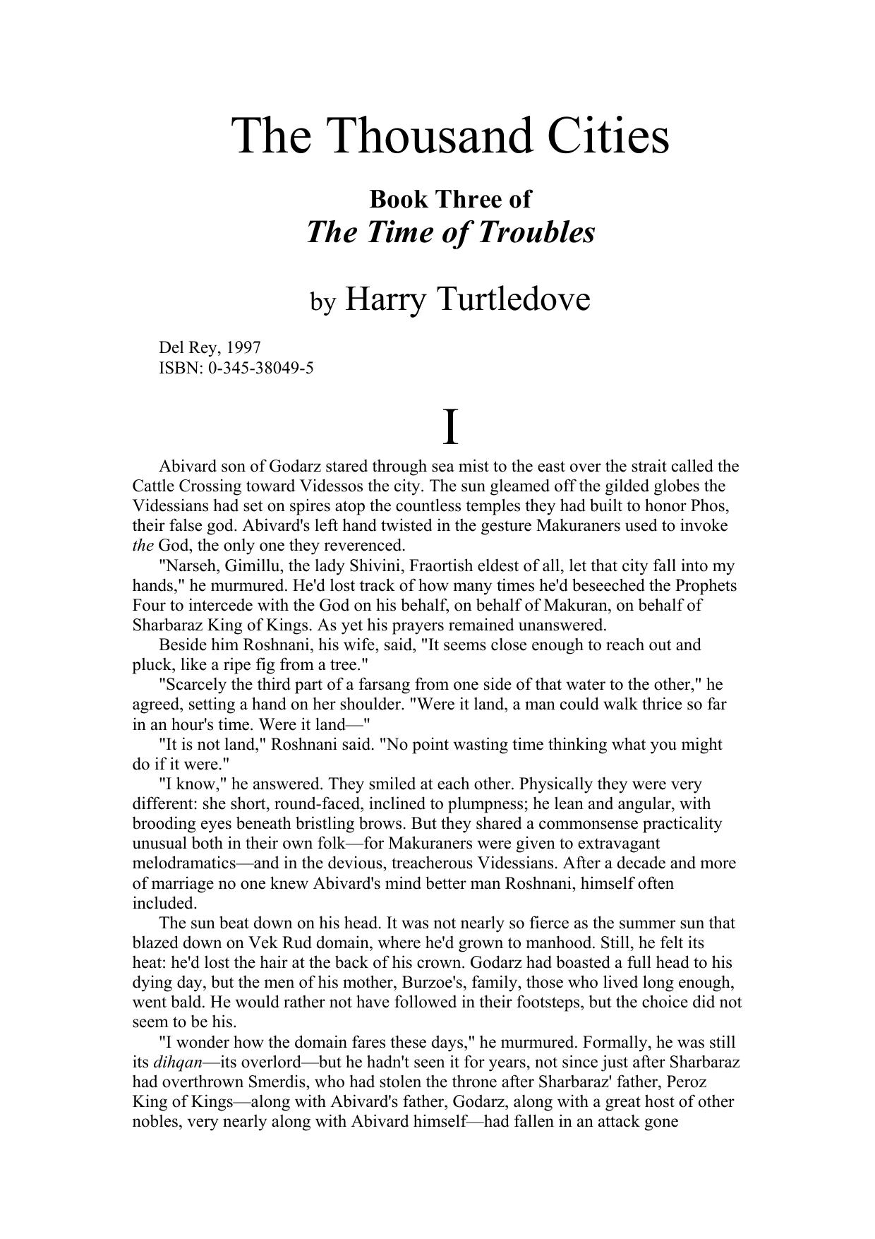 Harry Turtledove - Time of Trou