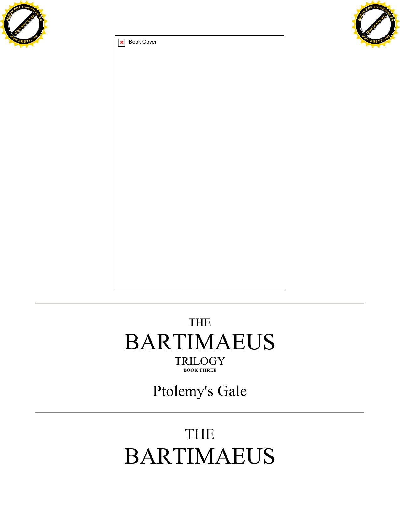 Stroud, Jonathan - Bartimaeus Trilogy, Book 3