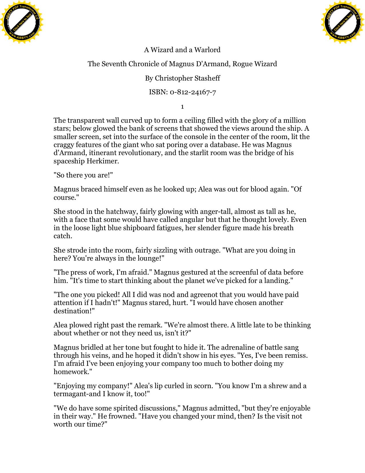 Stasheff, Christopher - Rogue Wizard 08 - A Wizard and a Warlord