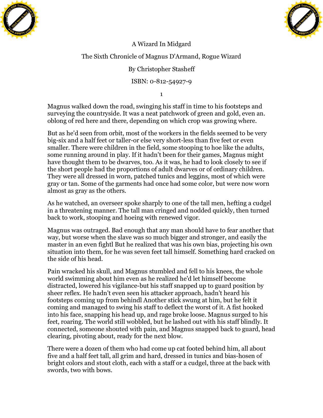 Stasheff, Christopher - Rogue Wizard 07 - A Wizard in Midgard