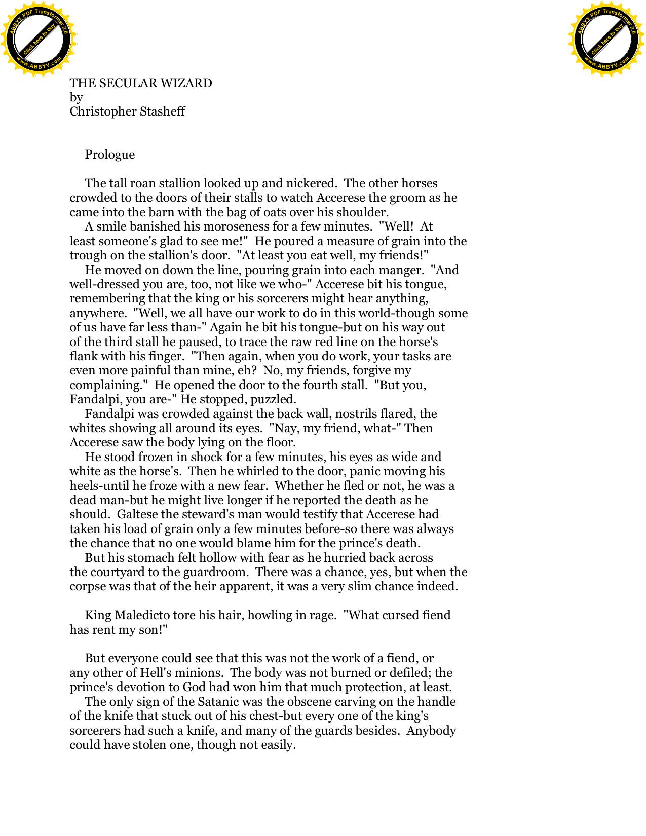 Stasheff, Christopher - Wizard in Rhyme 04 - The Secular Wizard