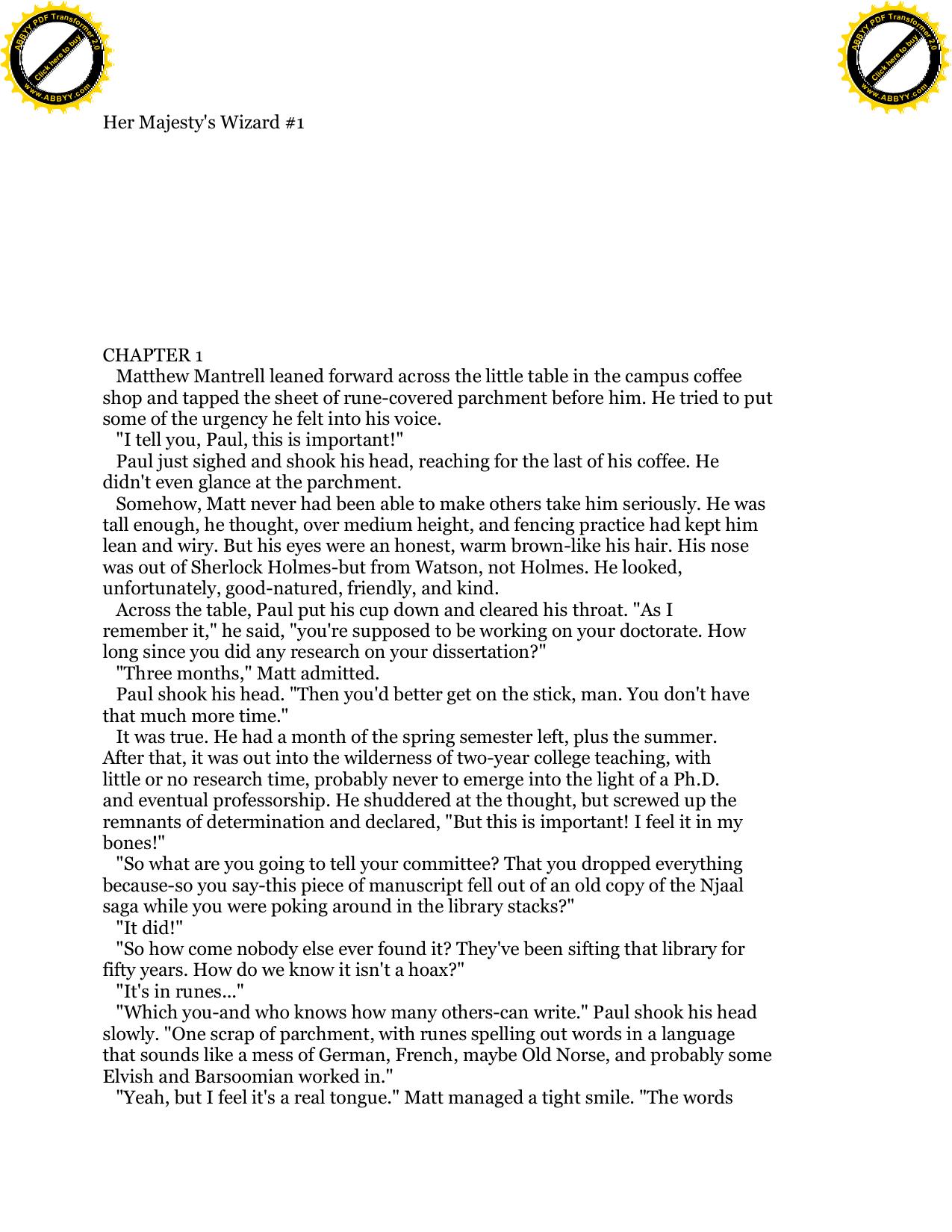 Stasheff, Christopher - Wizard in Rhyme 01 - Her Majesty's Wizard