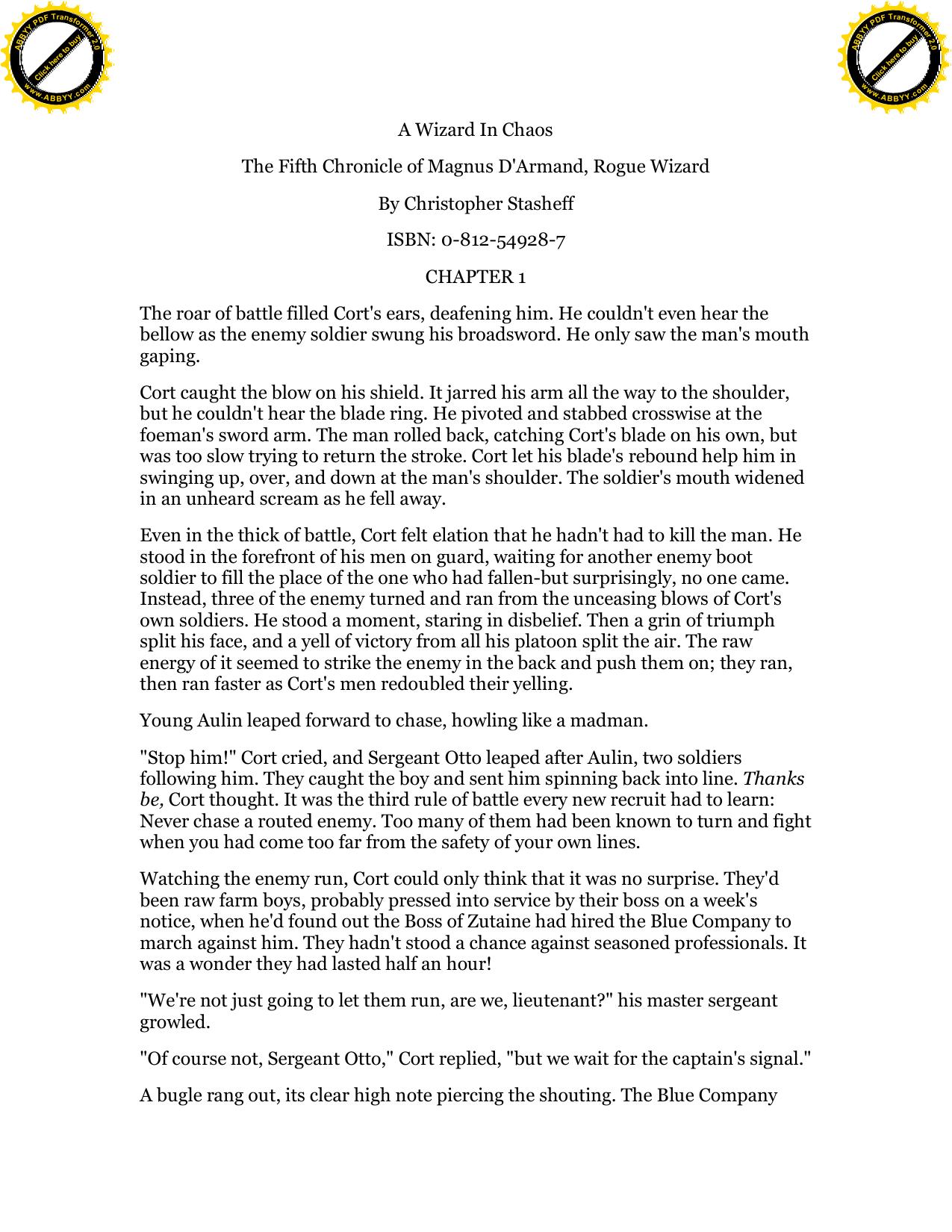 Stasheff, Christopher - Rogue Wizard 06 - A Wizard in Chaos