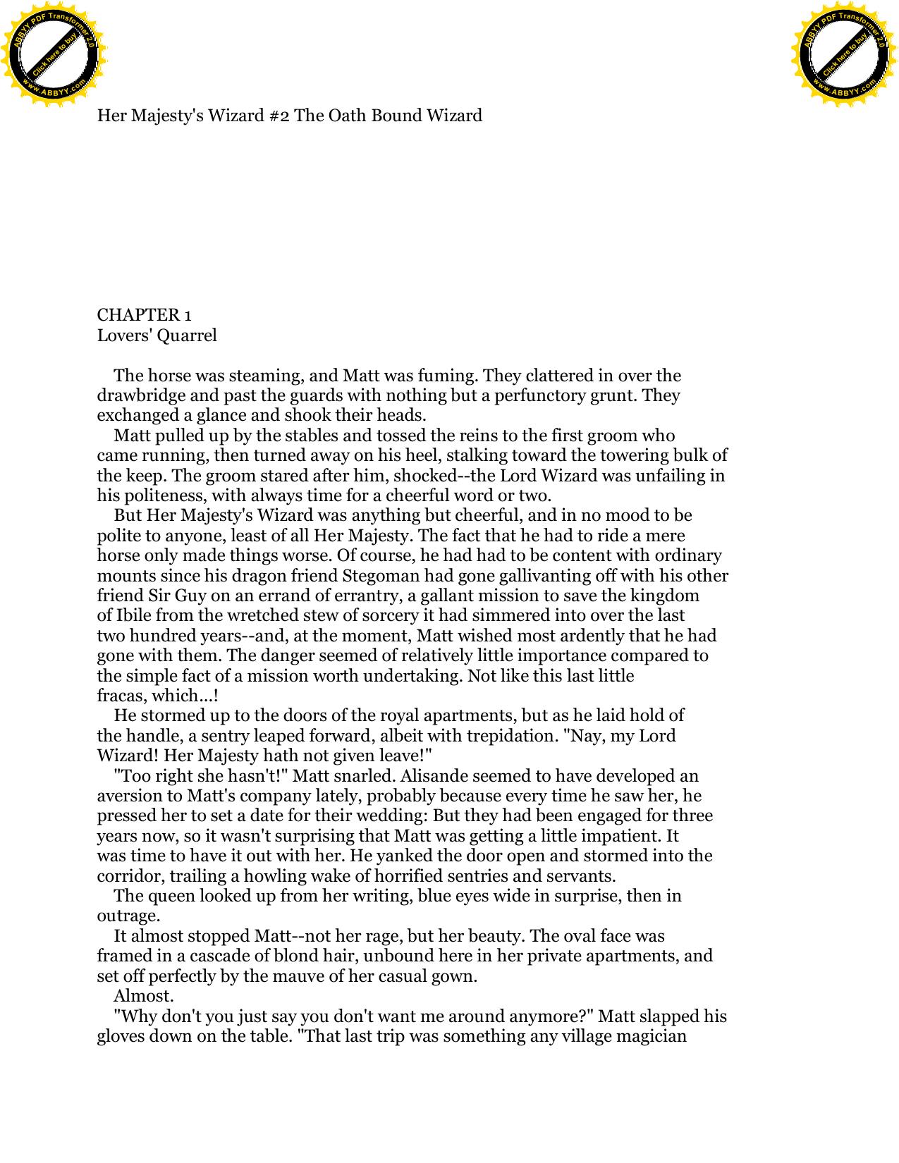 Stasheff, Christopher - Wizard in Rhyme 02 - The Oathbound Wizard