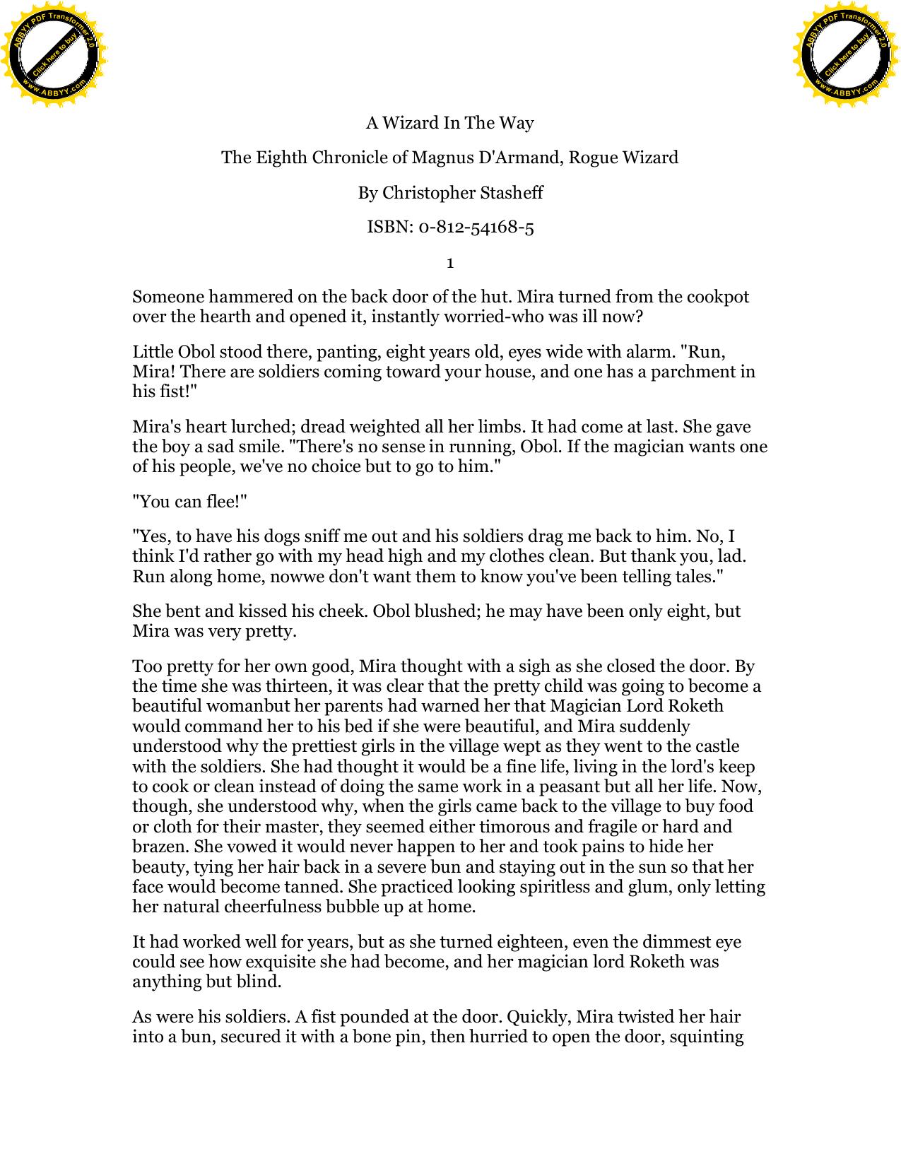 Stasheff, Christopher - Rogue Wizard 09 - A Wizard in the Way