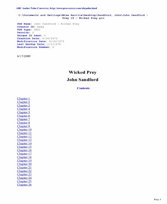 Sandford, John - Prey 19 - Wicked Prey