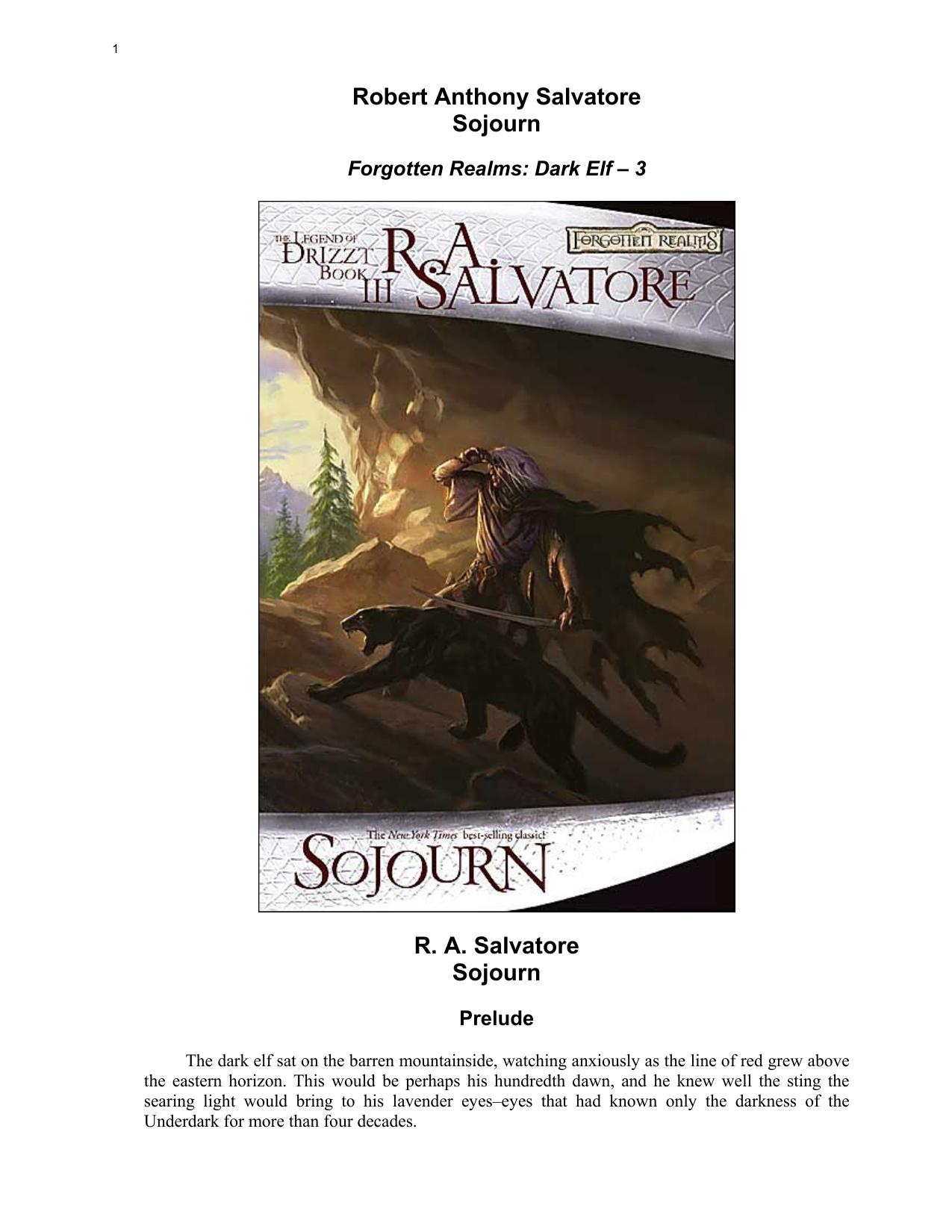 Salvatore, R.A - forgotten 3 - Sojourn