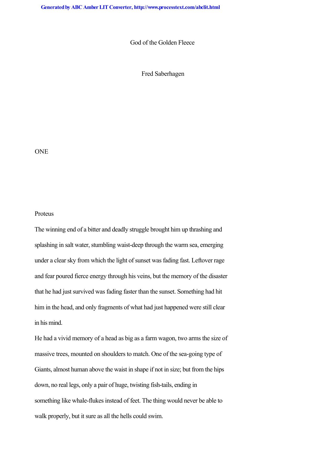 Saberhagen, Fred - Book of the Gods 4