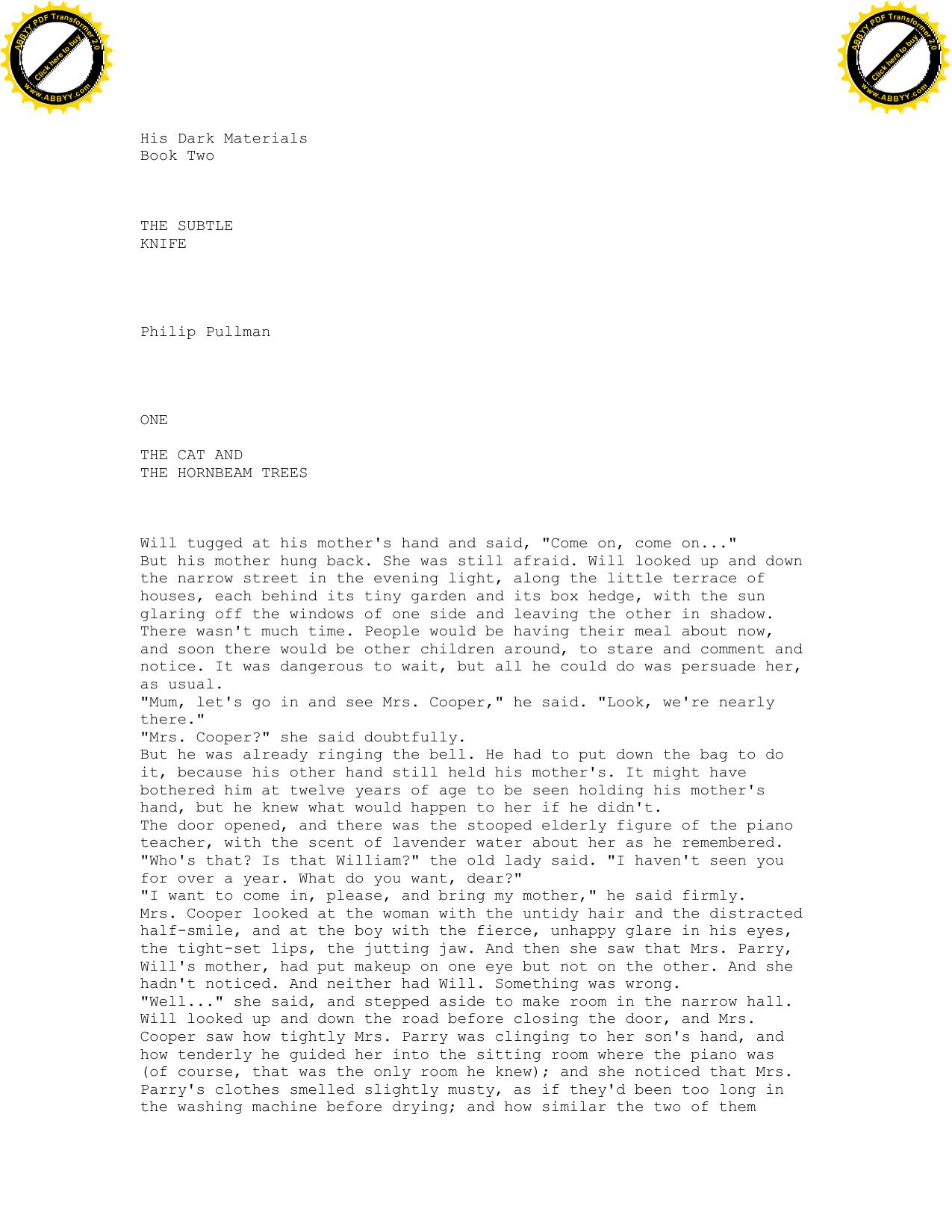 Pullman, Philip - Dark Materials 2