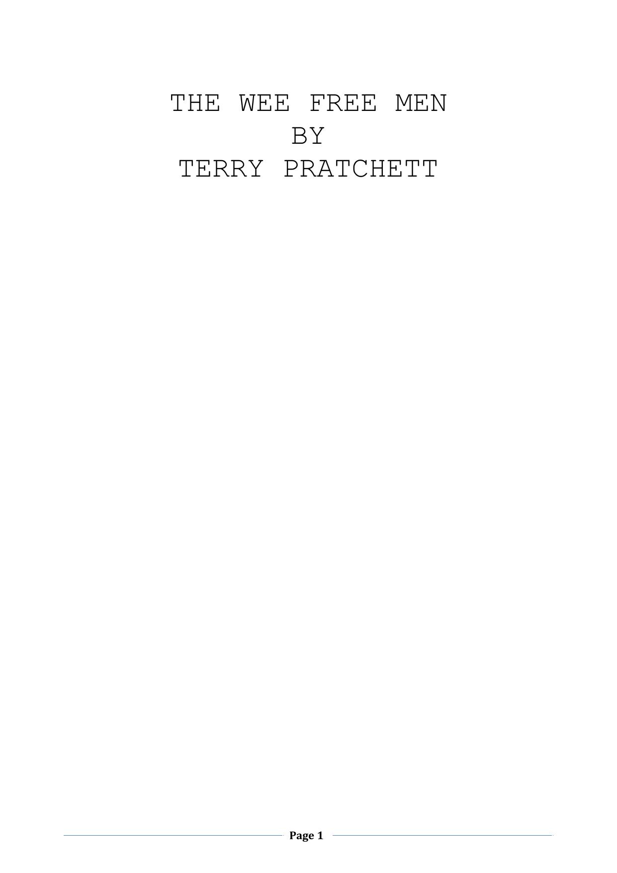 Pratchett, Terry - Discworld 31 - The Wee Free Men