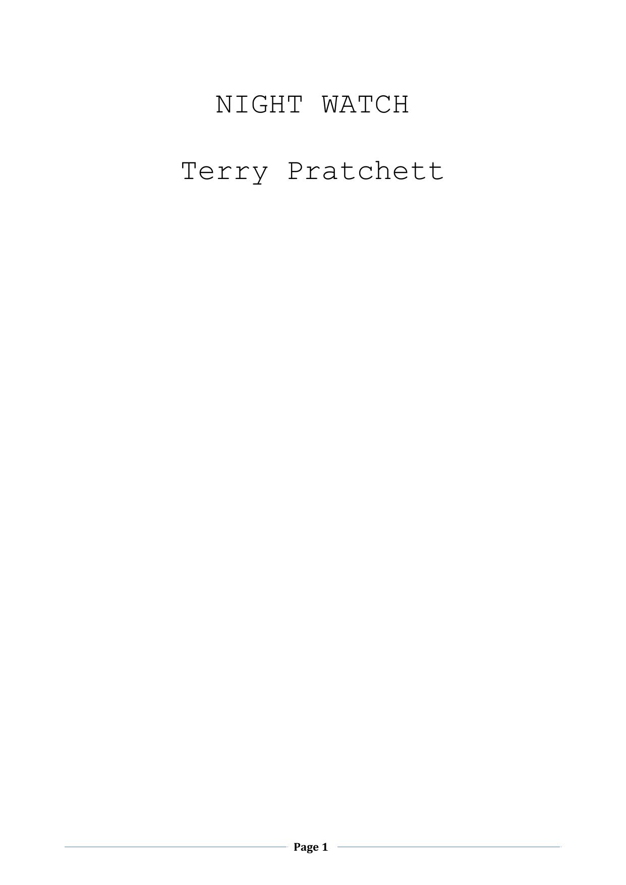 Pratchett, Terry - Discworld 29 - Night Watch