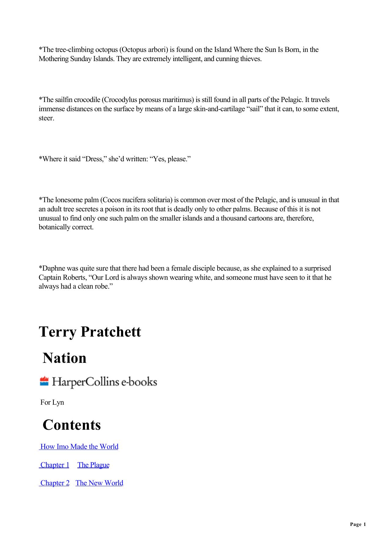 Pratchett, Terry - Nation