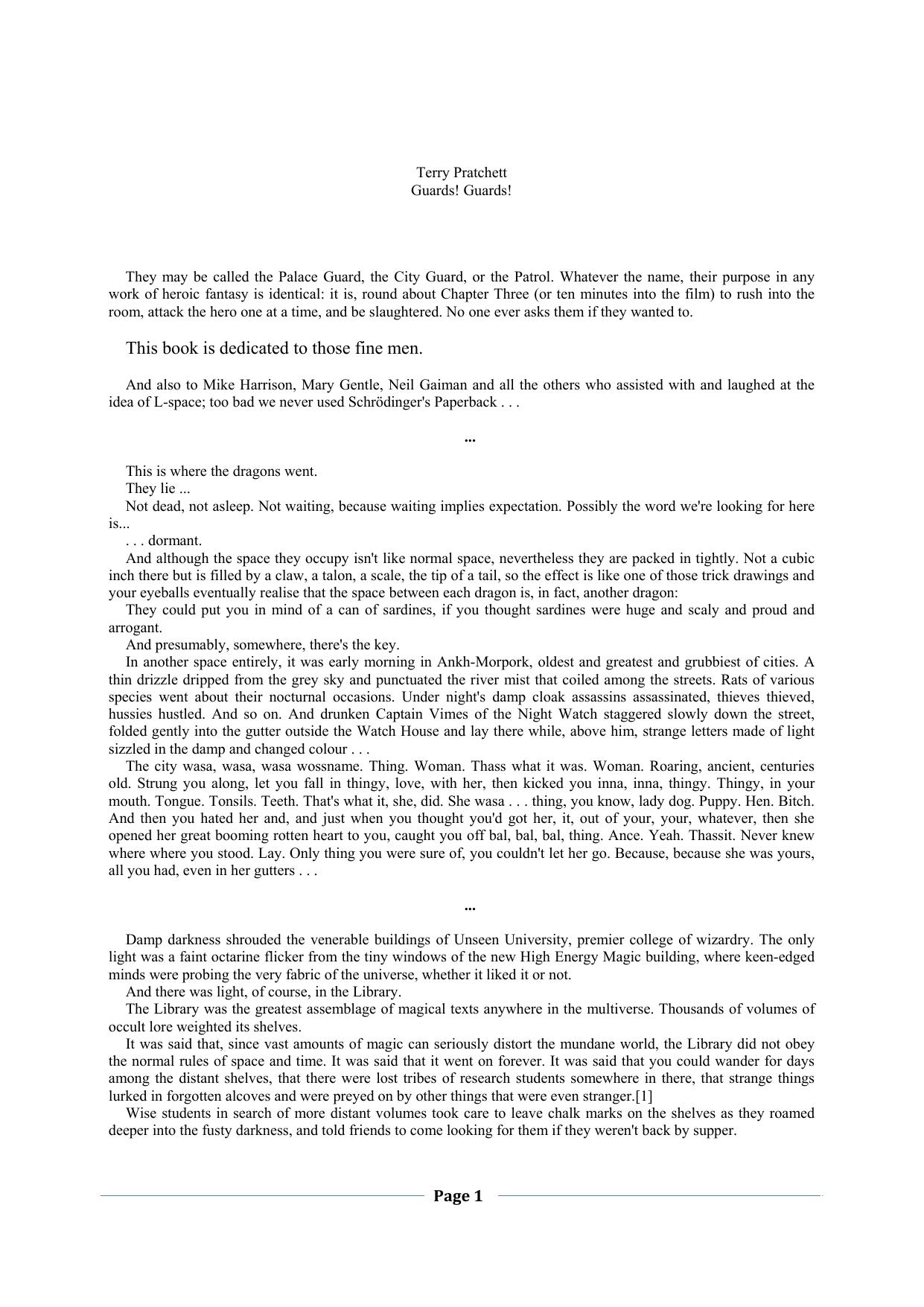 Pratchett, Terry - Discworld 08 - Guards! Guards!