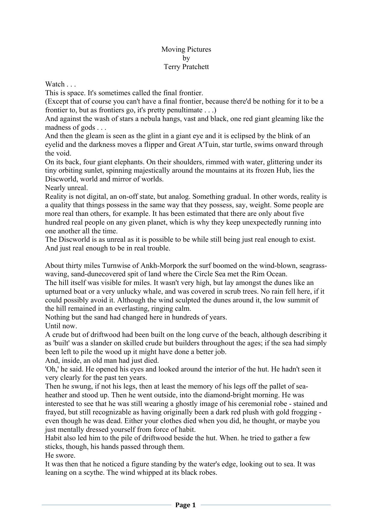 Pratchett, Terry - Discworld 10 - Moving Pictures