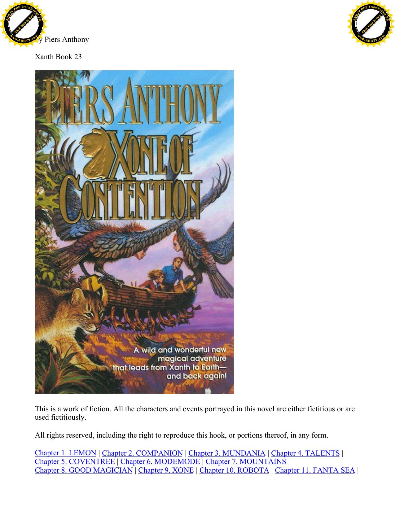 Anthony, Piers - Xanth 23 - Xone of Contention