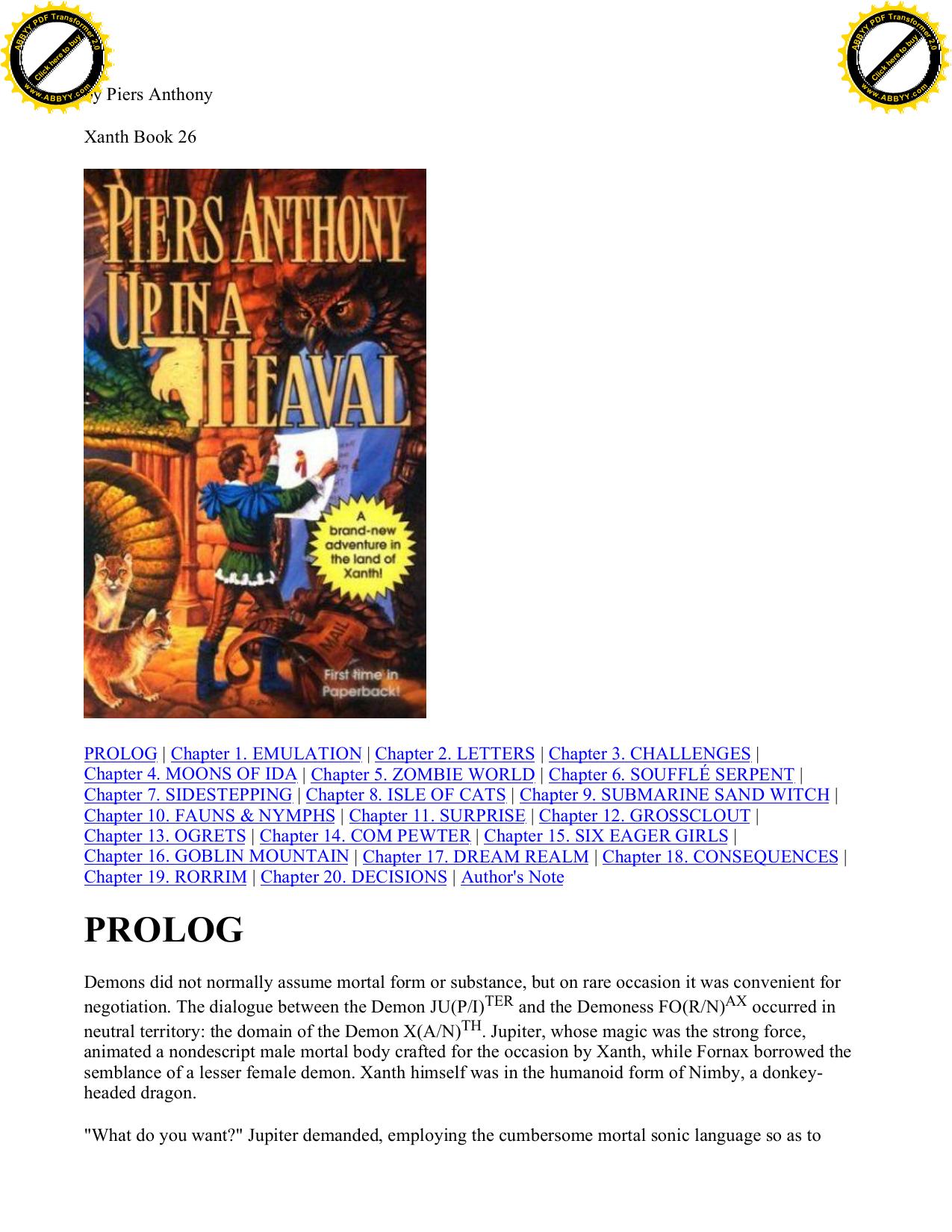 Anthony, Piers - Xanth 26 - Up In A Heaval