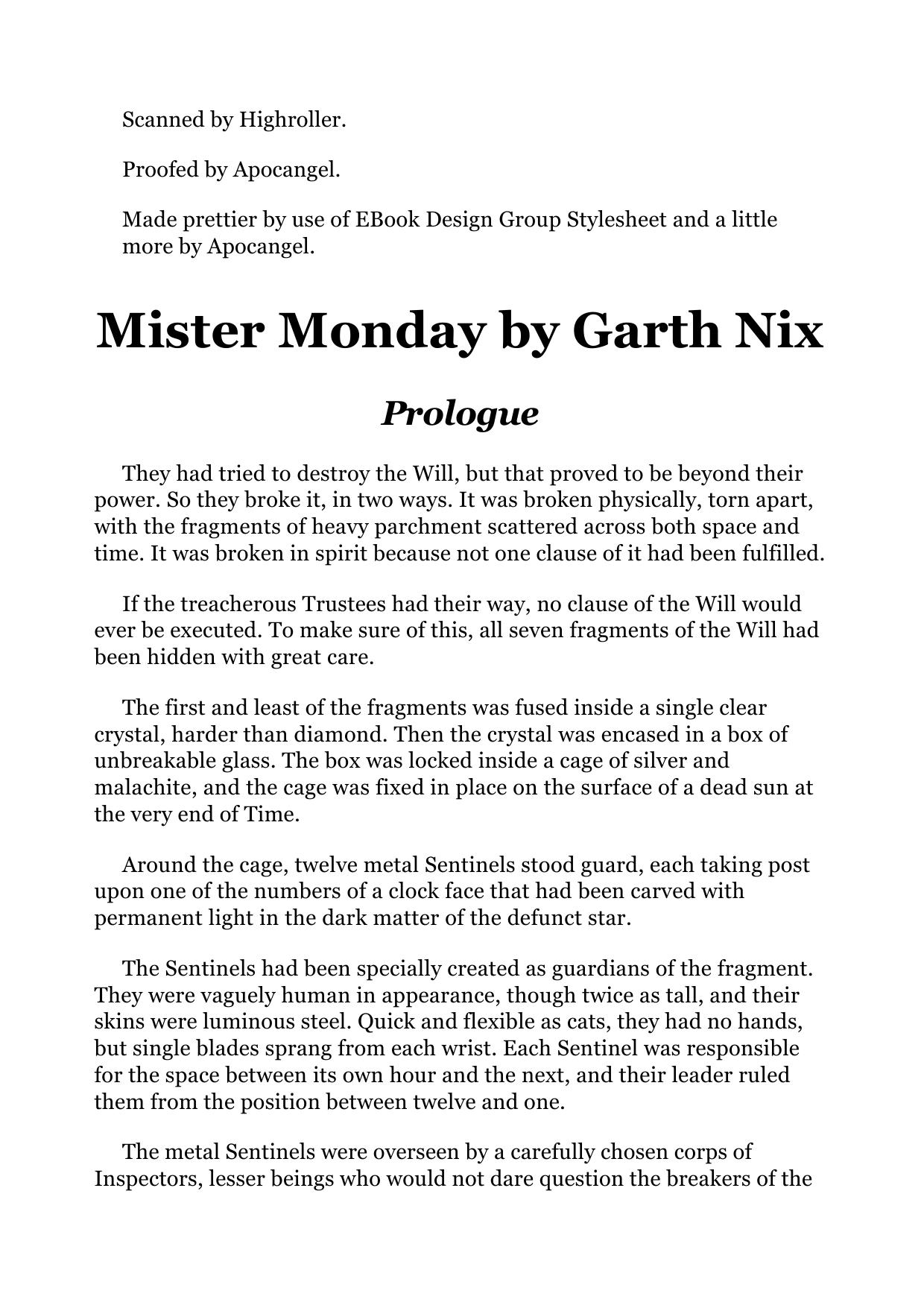 Nix, Garth - Keys to the Kingdom 01