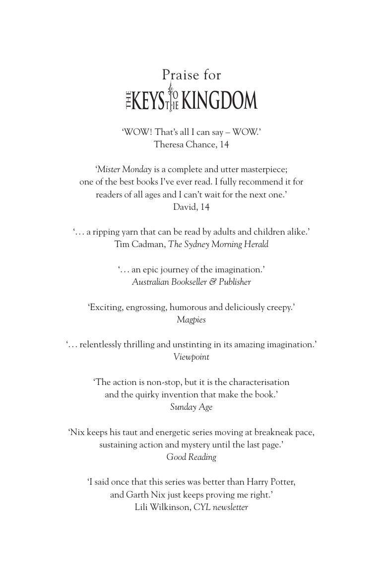 Keys to the Kingdom 06 - Superior Saturday