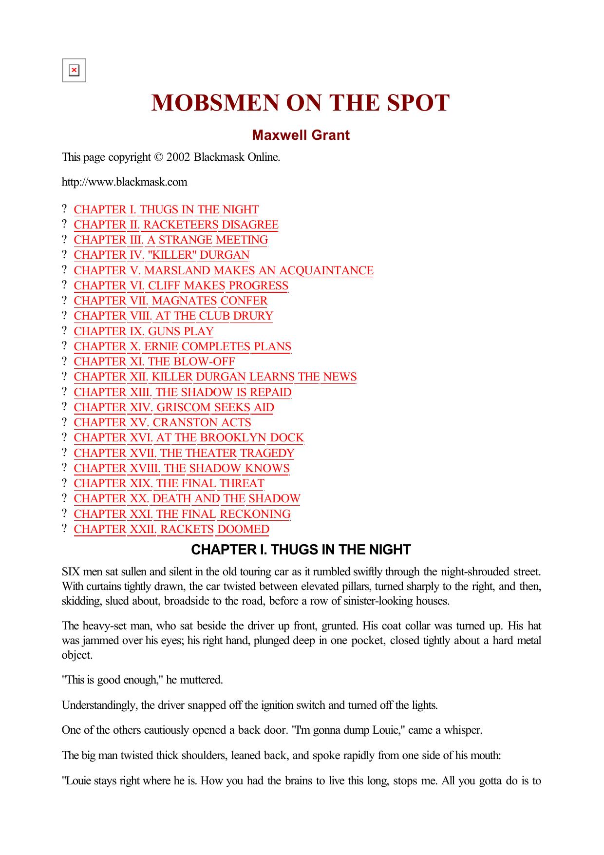 Maxwell Grant - The Shadow - 009