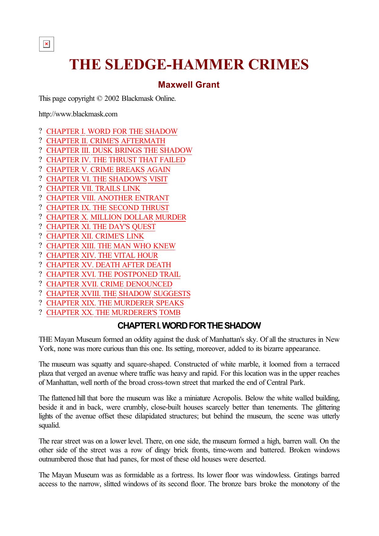 Maxwell Grant - The Shadow - 107