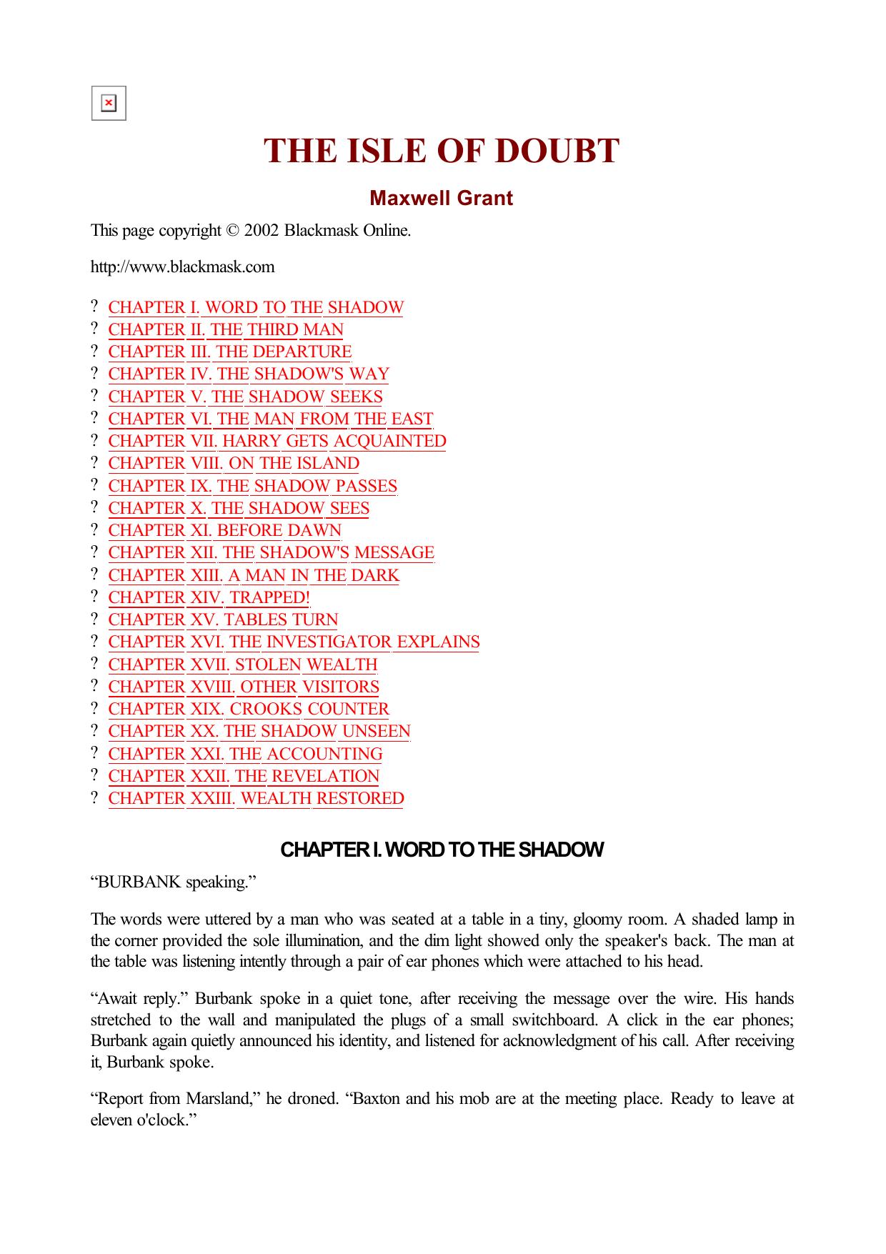 Maxwell Grant - The Shadow - 036