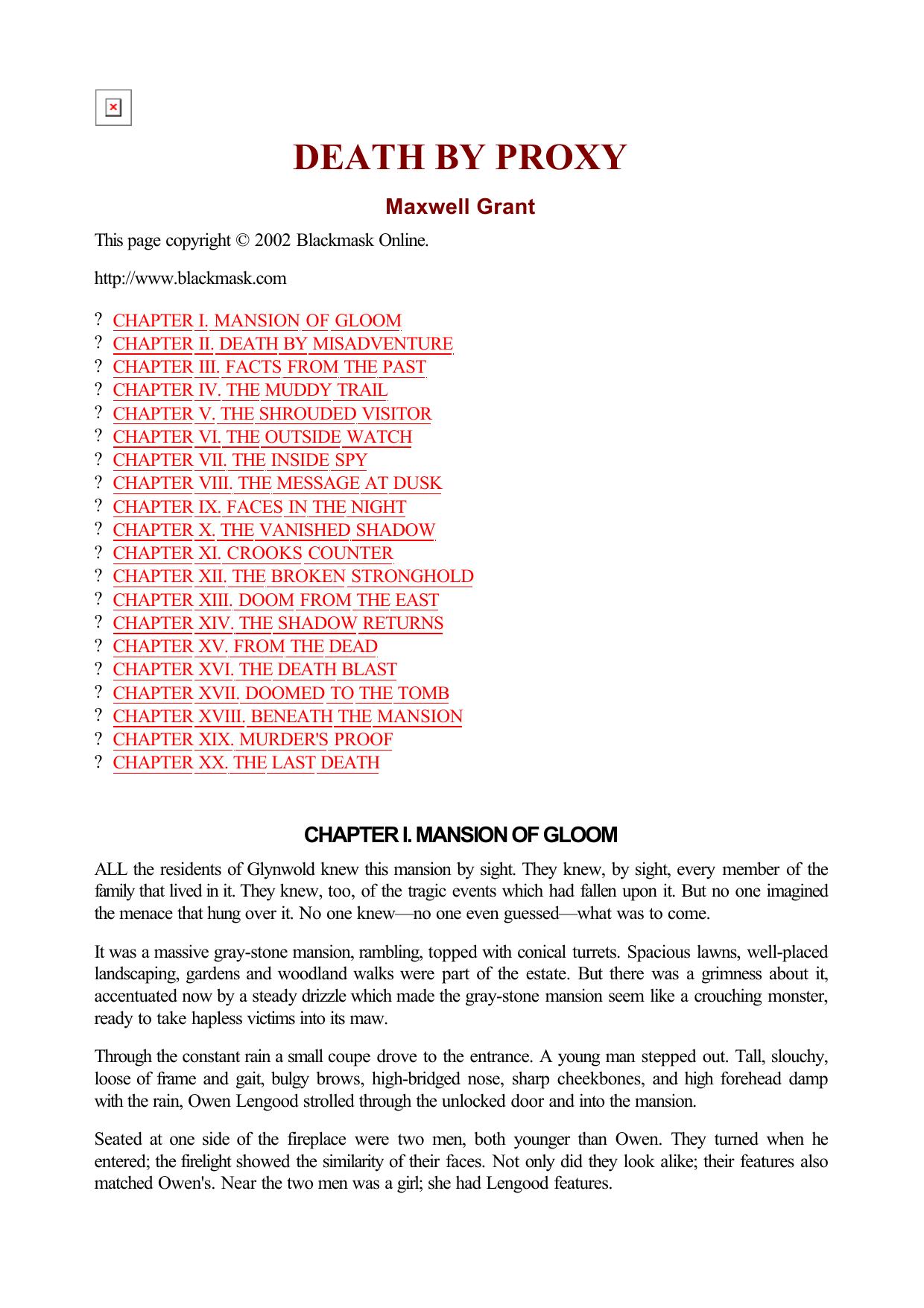 Maxwell Grant - The Shadow - 112