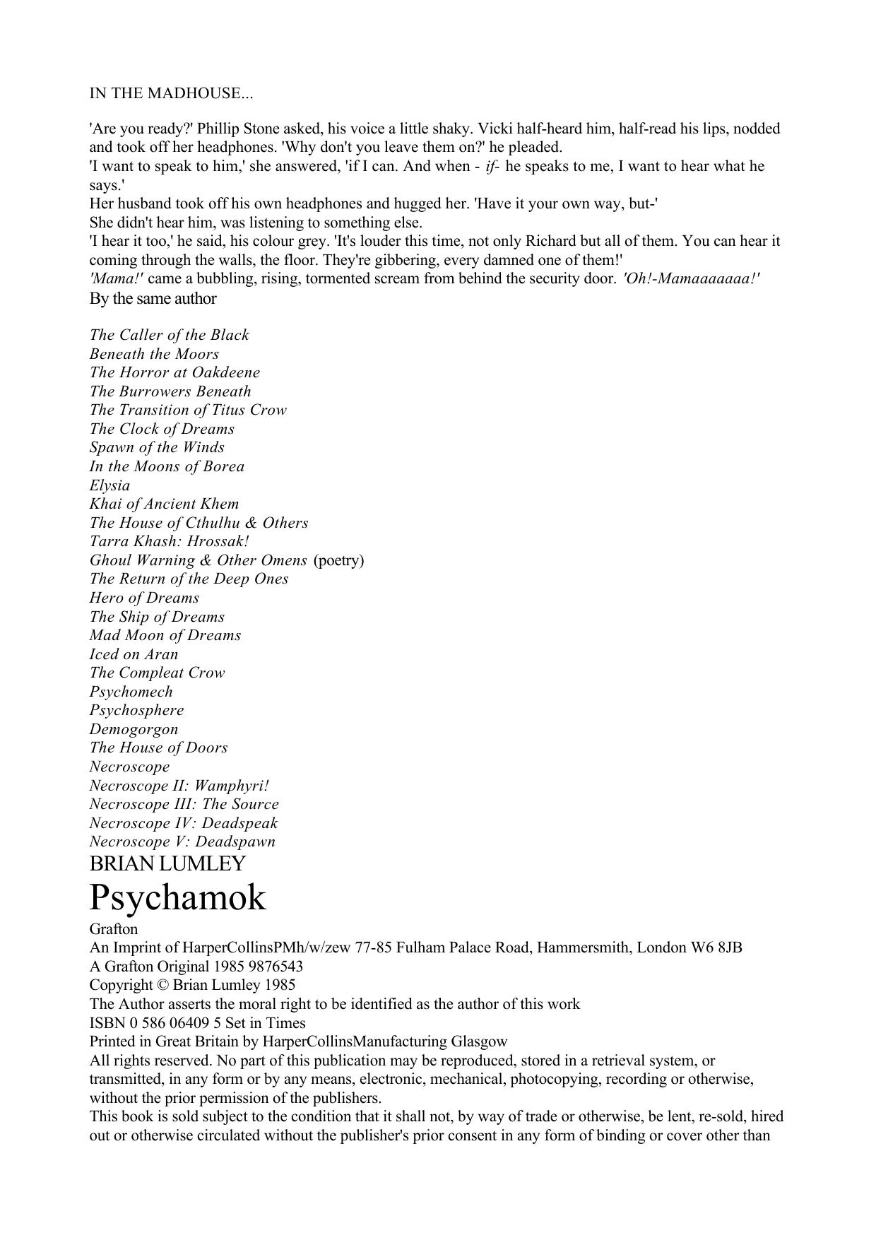 Brian Lumley - Psychomech 03