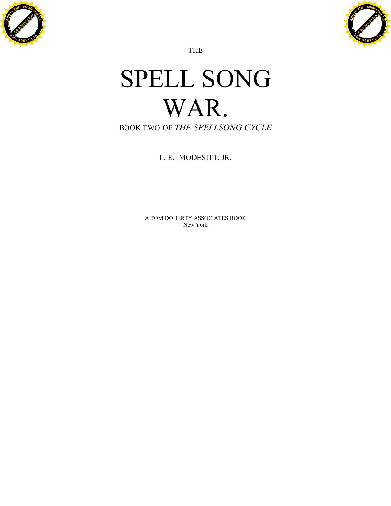 Modesitt, L.E. - Spellsong Cycle 02 - Spell Song War